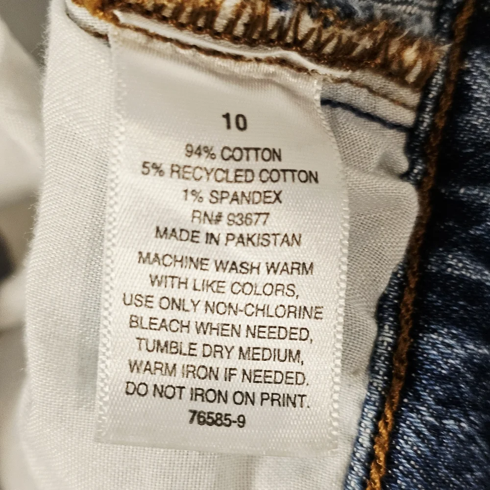 a.n.a. High Rise Denim Maxi Skirt Size 10 Modest Western Boho Prairie Jean Skirt - Picture 6 of 10